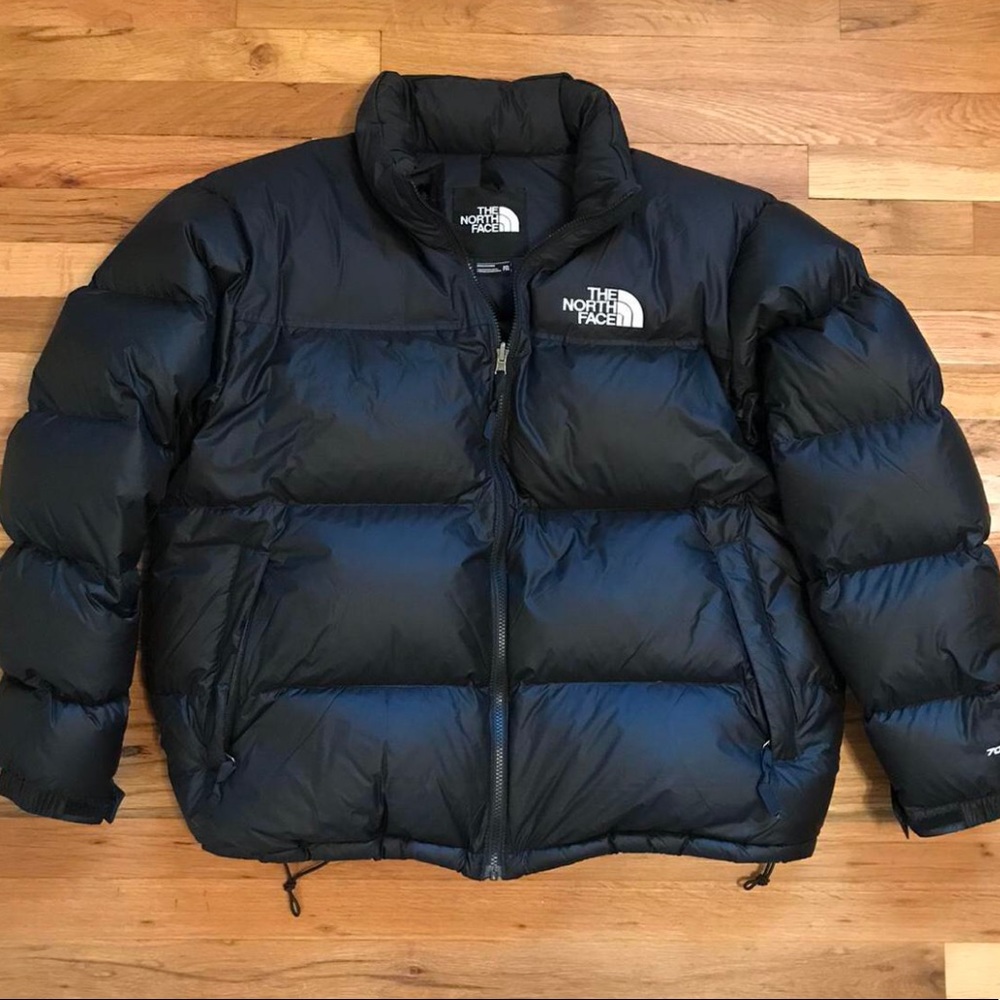 The North Face Nuptse Down 700 Puffer Jacket Coat Black Retro 1996